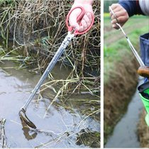 Catch Crab Tools Anti-Slip Pliers Yellow Eel Clips Clay eel Fish Catch fitter Stainless Steel Trash Clip Lengthened