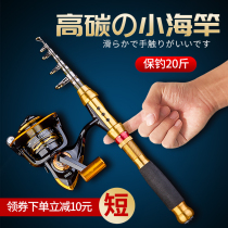 Small Haipole Throw Rod Mini Short Section Sea Rod Lujah Throw Rod Far Throw Soft Tail Small Iso Pole Pen Naked Rod Fishing Rod Suit