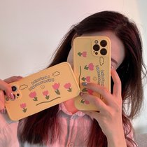 Matted shell for Apple 12 mobile phone case hard iPhone11promax all-inclusive xs female xr small flower 78plus