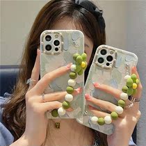 Japanese and Korean oil painting graffiti for iphone12promax Apple 11 phone case silicone x xs chain 78Plus