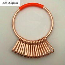 New metal creative keychain personal Department simple bracelet key multi-buckle storage disk circle solid color