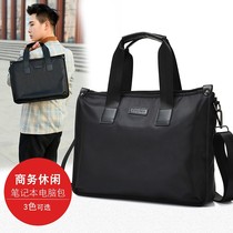 New mens Hand bag Horizontal Mens bag shoulder bag shoulder bag large capacity canvas Oxford cloth briefcase mens tide