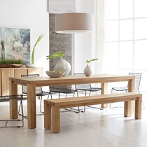 Full solid wood table rectangular dining table minimalist modern log desk living room home Nordic dining table and chairs combined