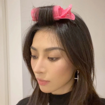 Air curling hairpin bangs care artifact fluffy head pad hair root inner buckle curling iron eight-character bangs curling hair tube