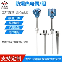 Explosion-proof thermal resistance pair armored WZPK-246 platinum thermal resistance PT100 probe integrated temperature transmitter