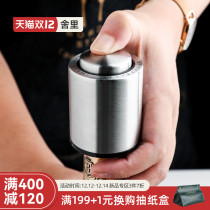 Sherry red wine stopper stainless steel vacuum wine stopper fresh-keeping sealing stopper wine wine cork Cork Cork