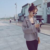 Hong Kong Tide brand 2021 real shot wind coat womens new spring and autumn clothing temperament socialite retro thin short original design