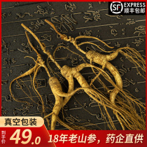 Ginseng Wild Mountain Ginseng Changbai Mountain Forest Ginseng 18 years Forest Mountain Ginseng Old ginseng Northeast specialty wine San dried ginseng