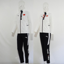 ANTA 2019 sponsored the Chinese delegation national team White and black pants sports suit National uniform sports suit