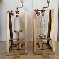 Manual One Jin White Porcelain Moutai Empty Wine Bottle Sealing Machine Niu Er Lanshan Lock Edge Pressure Cover Machine Blowing Hot Air Gun