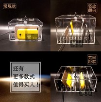 Acrylic mobile phone storage cabinet storage charging transparent with lock employee mobile phone safe deposit box storage box storage box