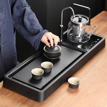 Automatic one-piece tea tray set Household modern simple light luxury drainage tea table Small Kung Fu tea kettle
