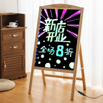 Electronic fluorescent board Billboard small blackboard shop commercial support door flash Billboard glowing