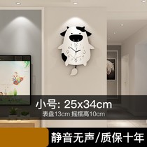 Children cute cartoon fashion personality wall clock creative bedroom living room clock clock modern simple wall watch 0918