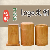 Creative bamboo toothbox restaurant hotel toothpick box custom personalized solid wood toothpick barrel home living room toothpick jar