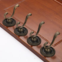 European-style clothes hook entrance door clothes adhesive hook metal single shoe cabinet single hook Wall Wall wardrobe coat hook