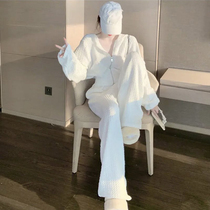 Wei Yi Suit Women's Spring 2022 New High Sense Small Fragrant Fashion Leisure White Sportswear Two-Piece Set
