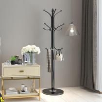 Clothes rack Light luxury cloakroom Marble metal coat rack Floor-to-ceiling hanging clothes rack Bedroom room Simple household