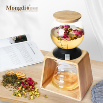 Mongdio Japanese-style water tower pot Tea pot Filter household glass flower tea pot set Cold brew tea machine