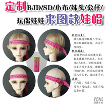 (To figure style customization) BJD SD small cloth girl head Doll Doll various styles baby hat hat