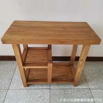 Old Elm solid wood tea table Big material small tea table balcony tea table