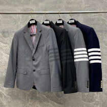 tnom biowhe tb suit mens jacket New handsome Tide brand dark wool slim business suit