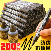 Mark pen black oil pen Courier special big head can add ink waterproof not fade red number remember good logistics box head pen coarse head count thick pen large capacity extra large non-erasable