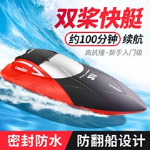 Star field remote control boat high-speed speedboat model electric childrens boys can go into the water yacht ship remote control toy boat