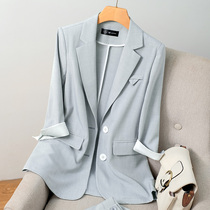 70% sleeves small suit jacket 2022 Summer new thin style Temperament Casual Suit Professional Suit Woman