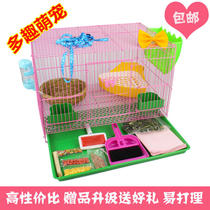 Pet rabbit cage pet rabbit cage luxury villa nest free of dung and anti-spray urine drawer type cage