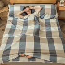 Cotton Hotel Sepal Sleeping Bag Grown-up Biathlon Travel God to stay in Guest House Cotton Linen Quilt Cover Portable