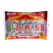 Yancheng Jianhu specialty Jingtianxiang red bean osmanthus lotus lotus root powder balls 400g bean paste filling Lotus ball 3 bags