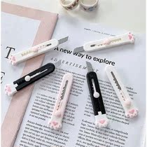 New cute mini cat claw knife box box artifact handmade knife student art class paper knife demolition express knife