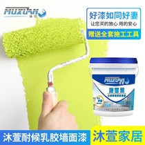 Exterior wall paint waterproof sunscreen white exterior wall paint outdoor water-based latex paint color wall paint 20kg