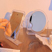 Acrylic mirror HD dresser mirror Flip-over double-sided makeup mirror transparent dressing mirror on the table