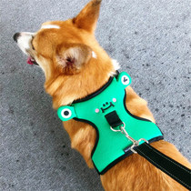 Dog Chest Harness Traction Rope Dog Harness Cute Vest Style Out Walking Dog Explosion Protection Punching Kirky Small Dog Collar