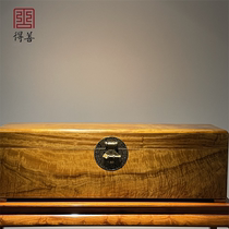 Mahogany wood carving camphor wood painting box Red camphor camphor wood box solid wood wedding box calligraphy and painting collection box can be customized