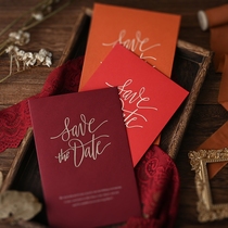 (Saijo drawing) Original design invites Cambodia Paper frosted translucent bronzed envelope mouth post DIY western-style