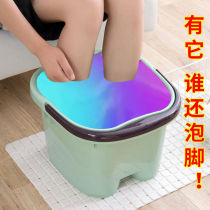 Household plastic foot bath bucket over the calf thickened and high wooden bucket Portable portable foot bath tub massage deep bucket