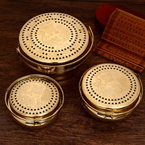 Wedding supplies Womans engagement dowry Dowry Wedding hand guard Wang Basin Festive copper fire chimney Hand warm traditional copper stove