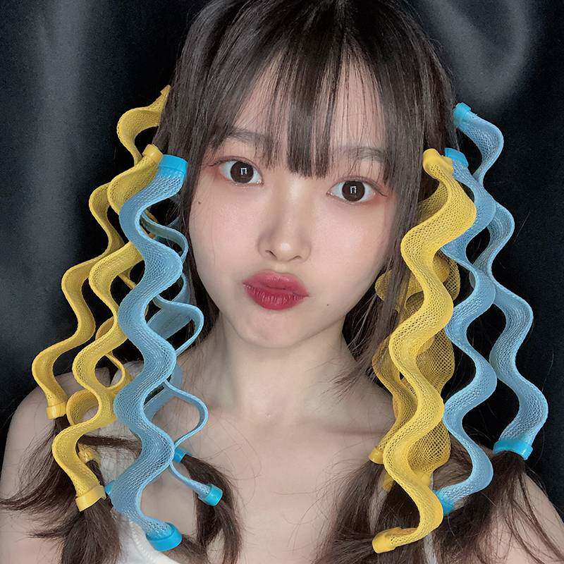 Curly hair god lazy people do not hurt hair sleep can use curler female automatic roll plastic sleep short hair fluffy waves