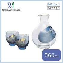 Japan Toyo Sasamu Wine Cup Cold Wine Kettle combined Crystal Glass Wine Wine Set Set Waves