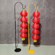 Pylon lantern lamp pole lantern bracket strong lines Ashui landing hook props adhesive hook annual meeting black hanging lamp