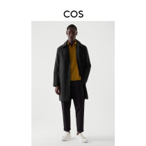 COS Mens Slim Slim Type Single Breasted Nylon Trench Coat Black 2021 Autumn New 1028337001