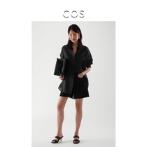  COS Womens Standard Straight Denim Denim Shorts Black 2021 summer new product 0991055003
