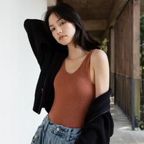 Boots Under-the-life red warm vest with chest cushion for wearing bra to bottom fur ring suede underwear for autumn and winter