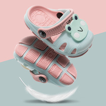 Baby slippers 1-3 years old children non-slip soft bottom Infant summer 2 cool drag girl boy hole hole child cute