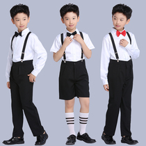 June 1 childrens recitation performance costume strappy pants flower child dress boy primary school student chorus kindergarten performance costume