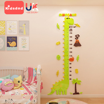 Kidsdad Dinosaur Height wall sticker Acrylic 3d Stereo height wall sticker Cartoon Baby height ruler