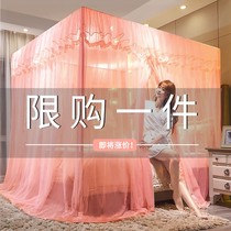 Encrypted thickened mosquito nets home bedroom bracket 2022 new floor three doors old princess wind new type of tattoo